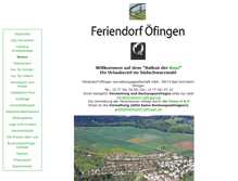Tablet Screenshot of feriendorf.com